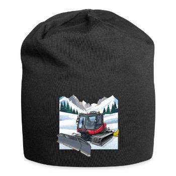 Snow groomer clearing - Jersey Beanie - black - Front