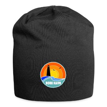 Bork Havn Leuchtturm Dänemark - Jersey-Beanie - Schwarz - Vorne
