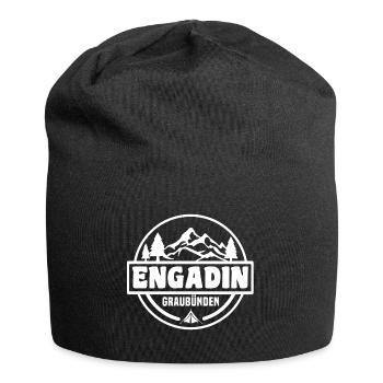 Engadin - Jersey-Beanie - Schwarz - Vorne