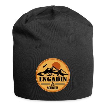 Engadin - Jersey-Beanie - Schwarz - Vorne