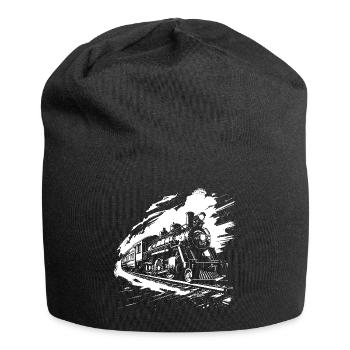 Railway Drawing - Jersey Beanie - black - Front