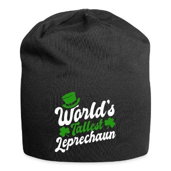 World's Tallest Leprechaun - St. Patrick's Day - Jersey-Beanie - Schwarz - Vorne