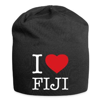 I LOVE FIJI - Jersey-Beanie - Schwarz - Vorne