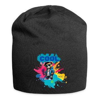 Nounours COOL - Bonnet en jersey - noir - Devant