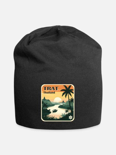 Trat Thailand - Jersey-Beanie - Schwarz