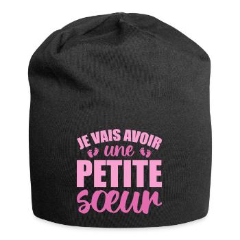 Ich werde eine kleine Schwester haben - Jersey-Beanie - Schwarz - Vorne
