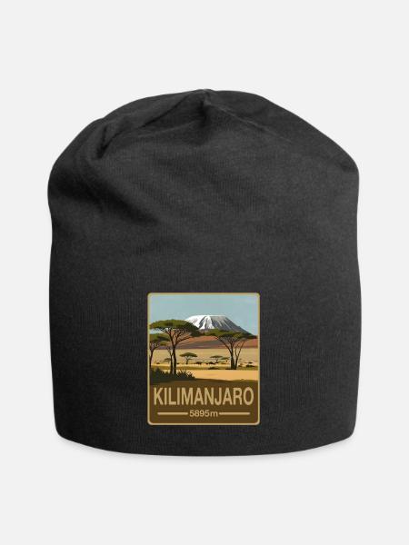 Kilimanscharo - Jersey-Beanie - Schwarz