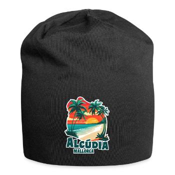 Alcudia Mallorca - Jersey-Beanie - Schwarz - Vorne