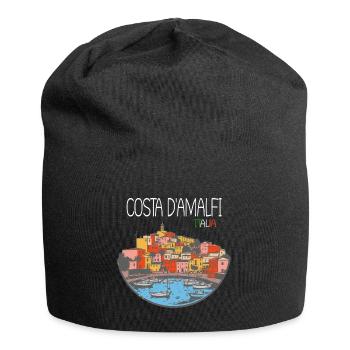 Amalfi Küste Italien - Jersey-Beanie - Schwarz - Vorne