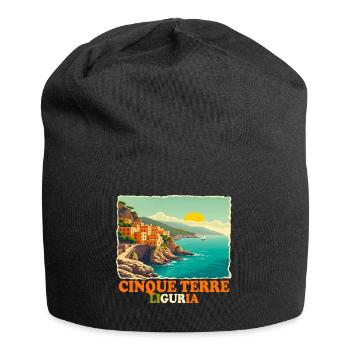 Cinque Terre Ligurien - Jersey-Beanie - Schwarz - Vorne