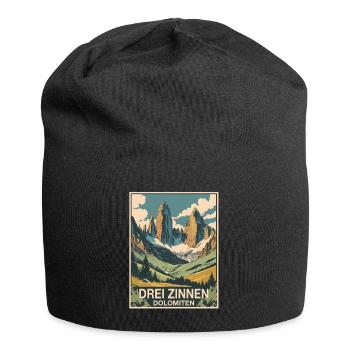 Three Peaks Dolomites - Jersey Beanie - black - Front