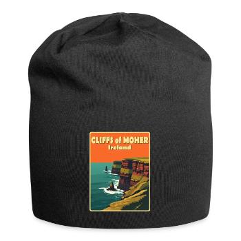 cliffs of moher Irland - Jersey-Beanie - Schwarz - Vorne