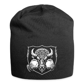 bison-boxer - Jersey Beanie - black - Front