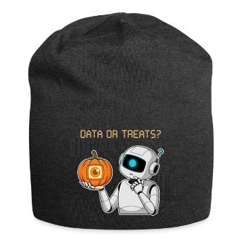 Data or Treats ? - Jersey Beanie - charcoal grey - Front