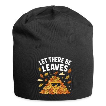 Autumn leaves Autumn leaves Autumn leaves Autumn leaves - Jersey Beanie - black - Front