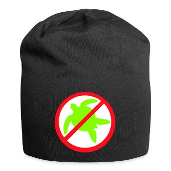 Keine Wasserschildkröte Verboten Schild Zone gegen - Jersey-Beanie - Schwarz - Vorne