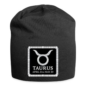 Signe du zodiaque Taureau - Bonnet en jersey - noir - Devant