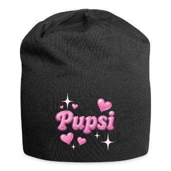 pupsi/y2k nickname design - Jersey Beanie - black - Front