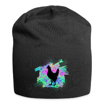Chicken Chickens - Jersey Beanie - black - Front