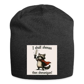Raccoon Hero Shenanigan - Jersey Beanie - charcoal grey - Front