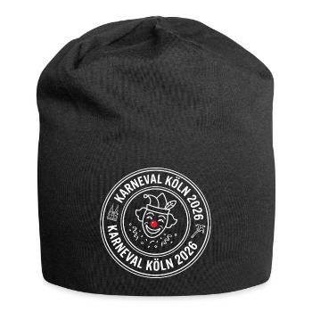 Cologne Carnival 2026 – Official Jester's Seal - Jersey Beanie - black - Front