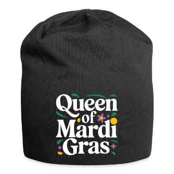 Fête du Carnaval de la Reine du Mardi Gras Nola - Bonnet en jersey - noir - Devant