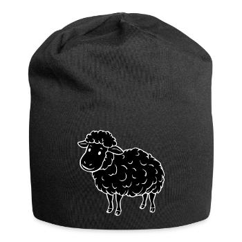 Mouton noir - Bonnet en jersey - noir - Devant