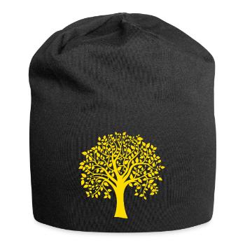 Icon Orange Jumbo Tree Print Silhouette - Jersey Beanie - black - Front