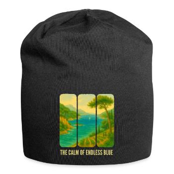 The calm of the blue horizon - Jersey Beanie - black - Front