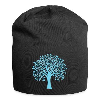 Icon Blue Jumbo Tree Print Silhouette - Jersey Beanie - black - Front