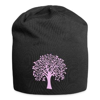 Icon Purple Jumbo Tree Print Silhouette - Jersey Beanie - black - Front