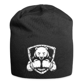 Polar Bear Polar Bear Boxing MMA - Jersey Beanie - black - Front