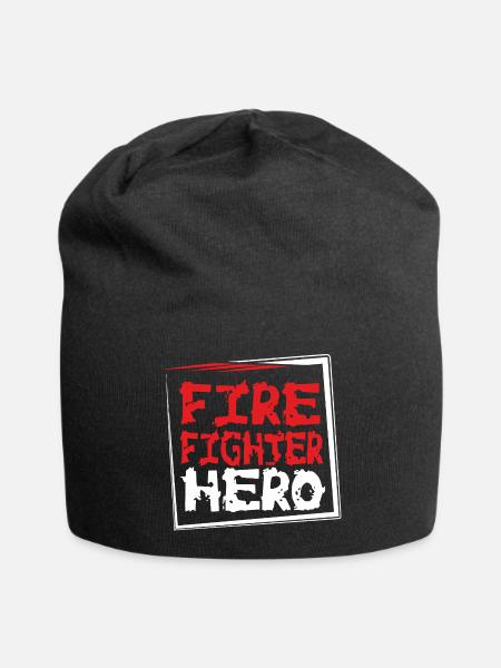 FIREFIGHTERHERO - Jersey Beanie - black