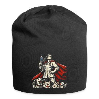 Veterinarian Veterinarian - Jersey Beanie - black - Front