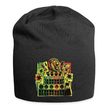 Système de son Jungle Dancehall - Bonnet en jersey - noir - Devant