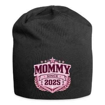 Maman depuis 2025 – Fière Nouvelle Maman Design - Bonnet en jersey - noir - Devant