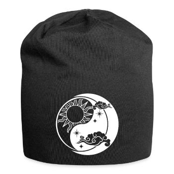 Yin yang - Jersey-Beanie - Schwarz - Vorne