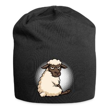 Schaf Schafe Schäfer Schafhalter Schafbock - Jersey-Beanie - Schwarz - Vorne