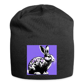 rabbit - Jersey Beanie - black - Front