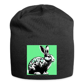 rabbit - Jersey Beanie - black - Front