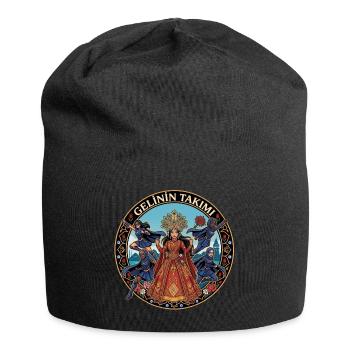 Brautkönigin mit Tänzern - Jersey-Beanie - Schwarz - Vorne