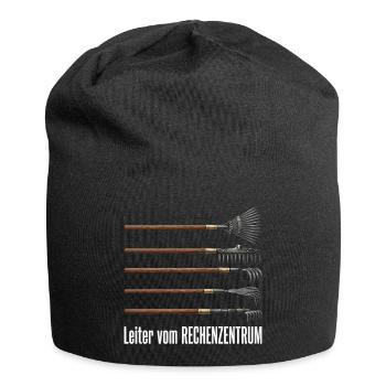 Rechenzentrum Design Gartengeräte Rechen Leiter - Jersey-Beanie - Schwarz - Vorne