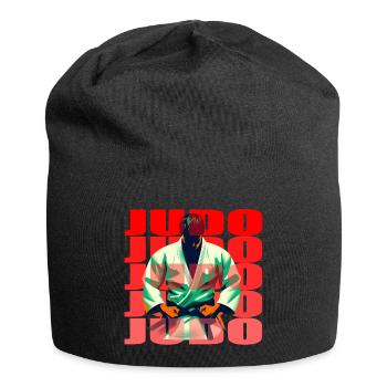 Judo - Jersey-Beanie - Schwarz - Vorne