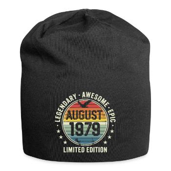 Legendäres Retro-Vintage-Jubiläum im August 1979 - Jersey-Beanie - Schwarz - Vorne