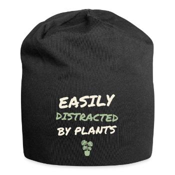 Easily Distracted By Plants - Jersey Beanie - black - Front