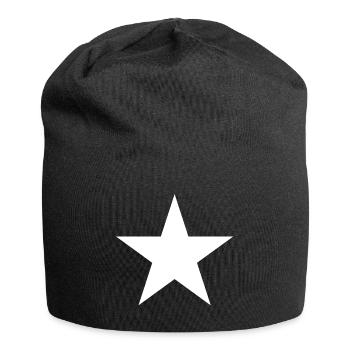 white star, white star - Jersey Beanie - black - Front