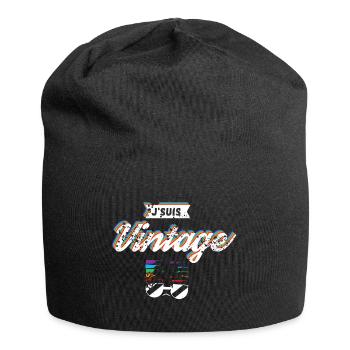 Ich bin Vintage - Jersey-Beanie - Schwarz - Vorne