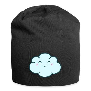 Doux nuage - Bonnet en jersey - noir - Devant