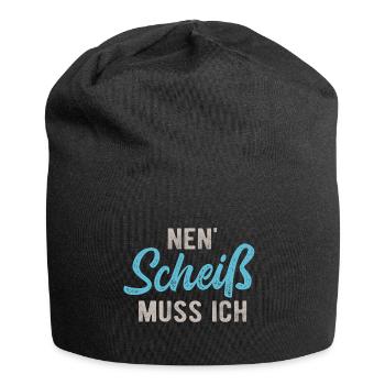 Nen Scheis Muss Ich Rebellisch Rebell - Jersey-Beanie - Schwarz - Vorne