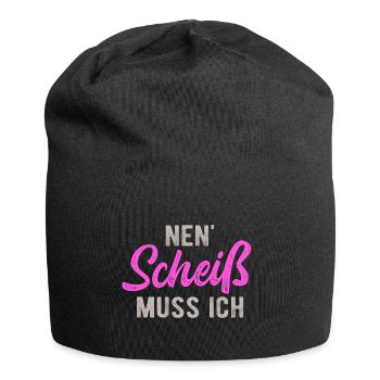 Nen Scheis Muss Ich Rebellisch Rebell Zicke - Jersey-Beanie - Schwarz - Vorne